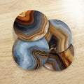 Earth Tone Agate Print Coasters