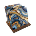 Blue Tone Agate Print Coasters