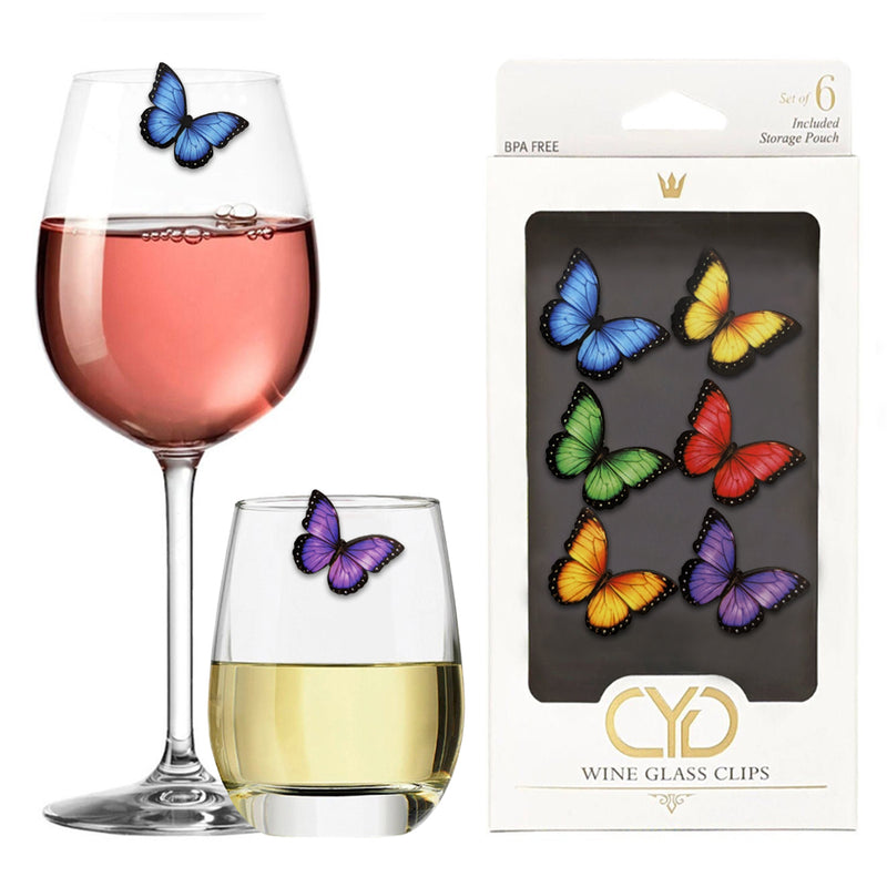 Butterfly Drink Charms