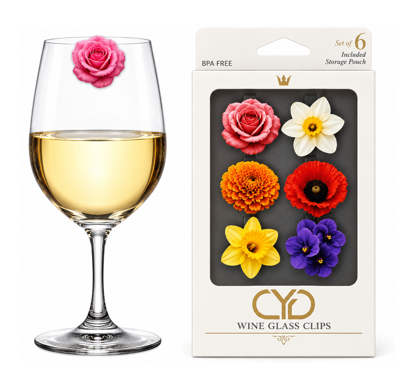 Spring Flower Drink Marker Set