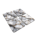 Gray Tone Marble Print Coasters