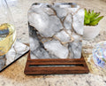 Gray Tone Marble Print Coasters