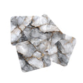 Gray Tone Marble Print Coasters