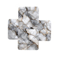 Gray Tone Marble Print Coasters