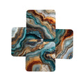 Green Tone Agate Print Coasters