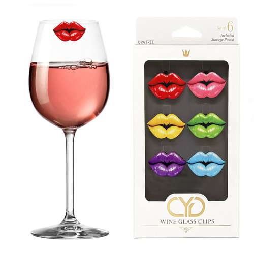 Kissable Lips Drink Charms