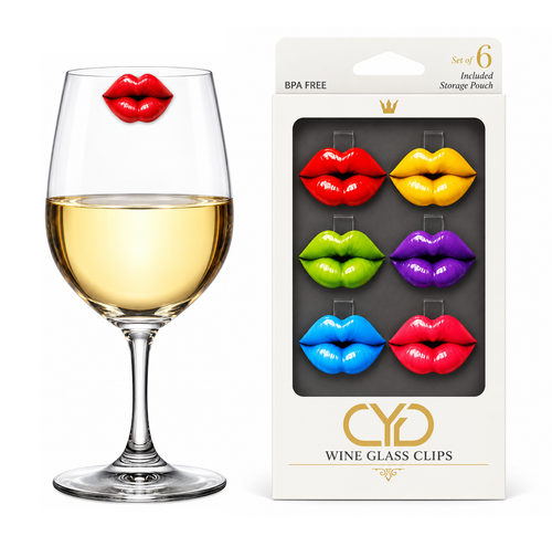 Kissable Lips Drink Marker Set