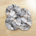 Gray Tone Marble Print Coasters
