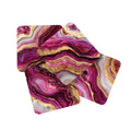 Pink Tone Agate Print Coasters